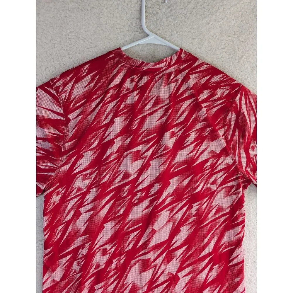 Wisconsin Badgers Adidas Shirt Mens XL Red Climalite Performance Training Soccer